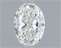 Natural Diamond 0.50 Carats, Oval with  Cut, H Color, VS1 Clarity and Certified by GIA