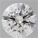 Lab Grown Diamond 3.52 Carats, Round with Ideal Cut, E Color, VVS2 Clarity and Certified by IGI