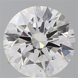 Picture of Lab Grown Diamond 3.52 Carats, Round with Ideal Cut, E Color, VVS2 Clarity and Certified by IGI