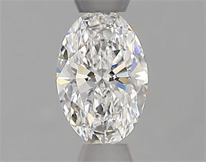 Foto Diamante Natural 0.40 quilates, Ovalado , Color E, claridad VVS2 y certificado GIA de