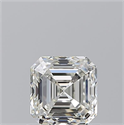 Diamante Natural 1.01 quilates, Asscher , Color I, claridad VVS1 y certificado GIA