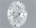 Natural Diamond 0.40 Carats, Oval with  Cut, D Color, VVS1 Clarity and Certified by GIA