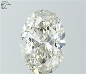 Picture of Natural Diamond 1.60 Carats, Oval with  Cut, I Color, VS2 Clarity and Certified by IGI