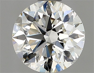 Picture of Natural Diamond 0.91 Carats, Round with Excellent Cut, I Color, VS1 Clarity and Certified by GIA