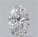 Natural Diamond 0.50 Carats, Oval with  Cut, E Color, VVS2 Clarity and Certified by GIA