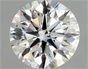 Natural Diamond 0.57 Carats, Round with Excellent Cut, H Color, SI1 Clarity and Certified by GIA