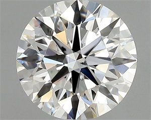 Picture of Natural Diamond 0.57 Carats, Round with Excellent Cut, H Color, SI1 Clarity and Certified by GIA