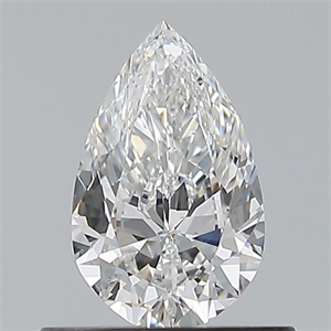 Picture of Natural Diamond 0.50 Carats, Pear with  Cut, E Color, VS2 Clarity and Certified by GIA