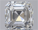 Natural Diamond 1.02 Carats, Asscher with  Cut, E Color, VVS1 Clarity and Certified by GIA