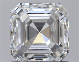 Picture of Natural Diamond 1.02 Carats, Asscher with  Cut, E Color, VVS1 Clarity and Certified by GIA
