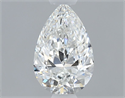 Natural Diamond 0.50 Carats, Pear with  Cut, F Color, VVS1 Clarity and Certified by GIA
