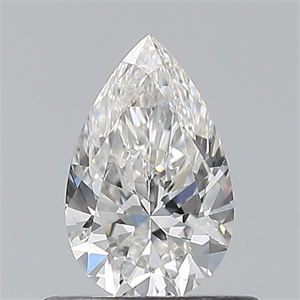 Picture of Natural Diamond 0.51 Carats, Pear with  Cut, G Color, VS2 Clarity and Certified by GIA