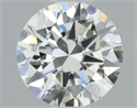 Natural Diamond 0.50 Carats, Round with Excellent Cut, H Color, VVS2 Clarity and Certified by IGI
