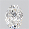 Natural Diamond 0.43 Carats, Oval with  Cut, E Color, VVS2 Clarity and Certified by GIA