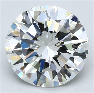 Picture of Natural Diamond 3.04 Carats, Round with Very Good Cut, J Color, IF Clarity and Certified by GIA