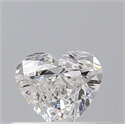 Natural Diamond 0.31 Carats, Heart with  Cut, E Color, VS2 Clarity and Certified by GIA