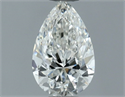 Diamante Natural 0.51 quilates, De pera , Color H, claridad VVS2 y certificado GIA