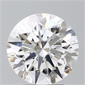 Lab Grown Diamond 3.73 Carats, Round with Ideal Cut, E Color, VVS2 Clarity and Certified by IGI