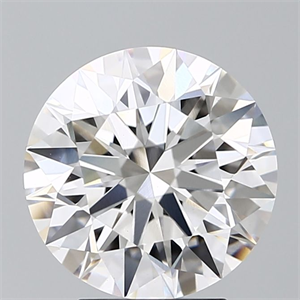 Picture of Lab Grown Diamond 3.73 Carats, Round with Ideal Cut, E Color, VVS2 Clarity and Certified by IGI