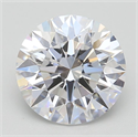 Lab Grown Diamond 2.03 Carats, Round with Excellent Cut, D Color, VVS1 Clarity and Certified by GIA