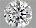Lab Grown Diamond 2.56 Carats, Round with Ideal Cut, D Color, VS2 Clarity and Certified by IGI