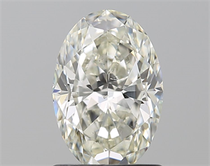 Foto Diamante Natural 1.30 quilates, Ovalado , Color J, claridad SI1 y certificado GIA de