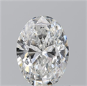 Natural Diamond 0.92 Carats, Oval with  Cut, F Color, VS1 Clarity and Certified by GIA