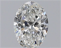 Natural Diamond 0.53 Carats, Oval with  Cut, G Color, VVS2 Clarity and Certified by GIA