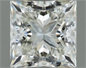Natural Diamond 0.74 Carats, Princess with  Cut, I Color, VVS1 Clarity and Certified by IGI
