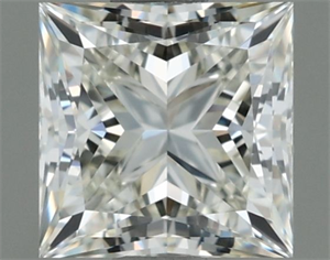Picture of Natural Diamond 0.74 Carats, Princess with  Cut, I Color, VVS1 Clarity and Certified by IGI