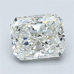 Picture of Natural Diamond 1.55 Carats, Radiant with  Cut, J Color, VS2 Clarity and Certified by GIA