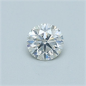 Diamante Natural 0.40 quilates, Redondo , Color I, claridad SI1 y certificado GIA