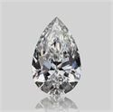 Natural Diamond 0.72 Carats, Pear with  Cut, D Color, VVS2 Clarity and Certified by GIA