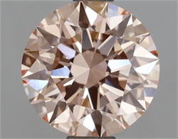 Picture of Lab Grown Diamond 1.82 Carats, Round with Ideal Cut, Fancy Intense Pink Color, VVS2 Clarity and Certified by IGI