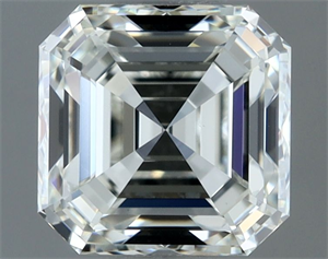 Picture of Natural Diamond 1.00 Carats, Asscher with  Cut, H Color, VVS2 Clarity and Certified by IGI