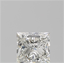 Natural Diamond 0.70 Carats, Princess with  Cut, J Color, VVS1 Clarity and Certified by GIA
