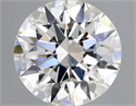 Natural Diamond 0.50 Carats, Round with Excellent Cut, I Color, VVS2 Clarity and Certified by GIA