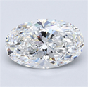Natural Diamond 3.01 Carats, Oval with  Cut, E Color, VS2 Clarity and Certified by GIA