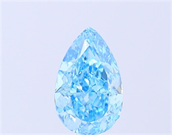 Picture of Lab Grown Diamond 2.04 Carats, Pear with  Cut, Fancy Vivid Blue Color, VS1 Clarity and Certified by IGI