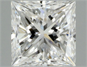 Diamante Natural 0.41 quilates, Princesa , Color E, claridad VVS1 y certificado GIA