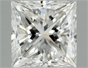 Natural Diamond 0.41 Carats, Princess with  Cut, E Color, VVS1 Clarity and Certified by GIA
