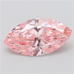 Picture of Lab Grown Diamond 4.00 Carats, Marquise with  Cut, Fancy Vivid Pink Color, VS1 Clarity and Certified by IGI
