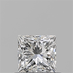 Picture of Natural Diamond 0.55 Carats, Princess with  Cut, F Color, VS2 Clarity and Certified by GIA