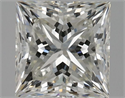 Natural Diamond 0.91 Carats, Princess with  Cut, I Color, VVS2 Clarity and Certified by GIA