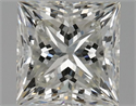Natural Diamond 0.91 Carats, Princess with  Cut, I Color, VVS2 Clarity and Certified by GIA
