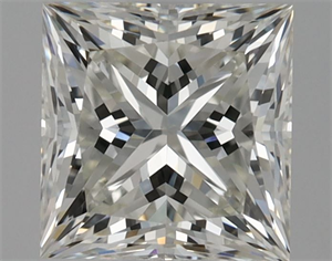Picture of Natural Diamond 0.91 Carats, Princess with  Cut, I Color, VVS2 Clarity and Certified by GIA