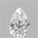 Natural Diamond 0.50 Carats, Pear with  Cut, E Color, VVS2 Clarity and Certified by GIA