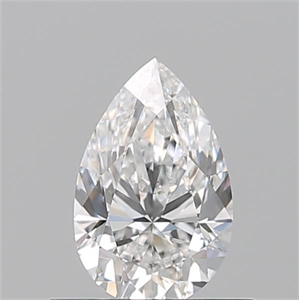 Picture of Natural Diamond 0.50 Carats, Pear with  Cut, E Color, VVS2 Clarity and Certified by GIA