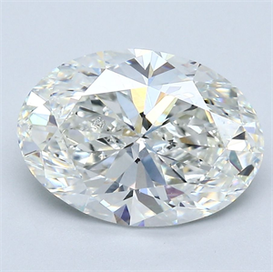 Foto Diamante Natural 3.23 quilates, Ovalado , Color I, claridad SI2 y certificado GIA de