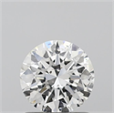 Natural Diamond 0.91 Carats, Round with Excellent Cut, E Color, SI2 Clarity and Certified by HRD